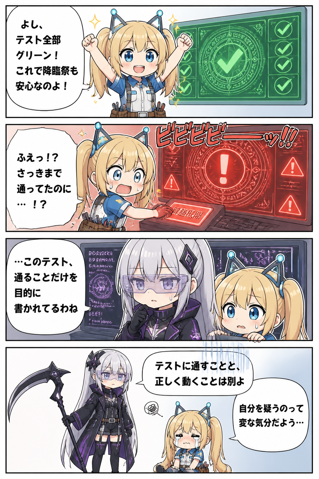 テストに通すことと、正しく動くことは別よ