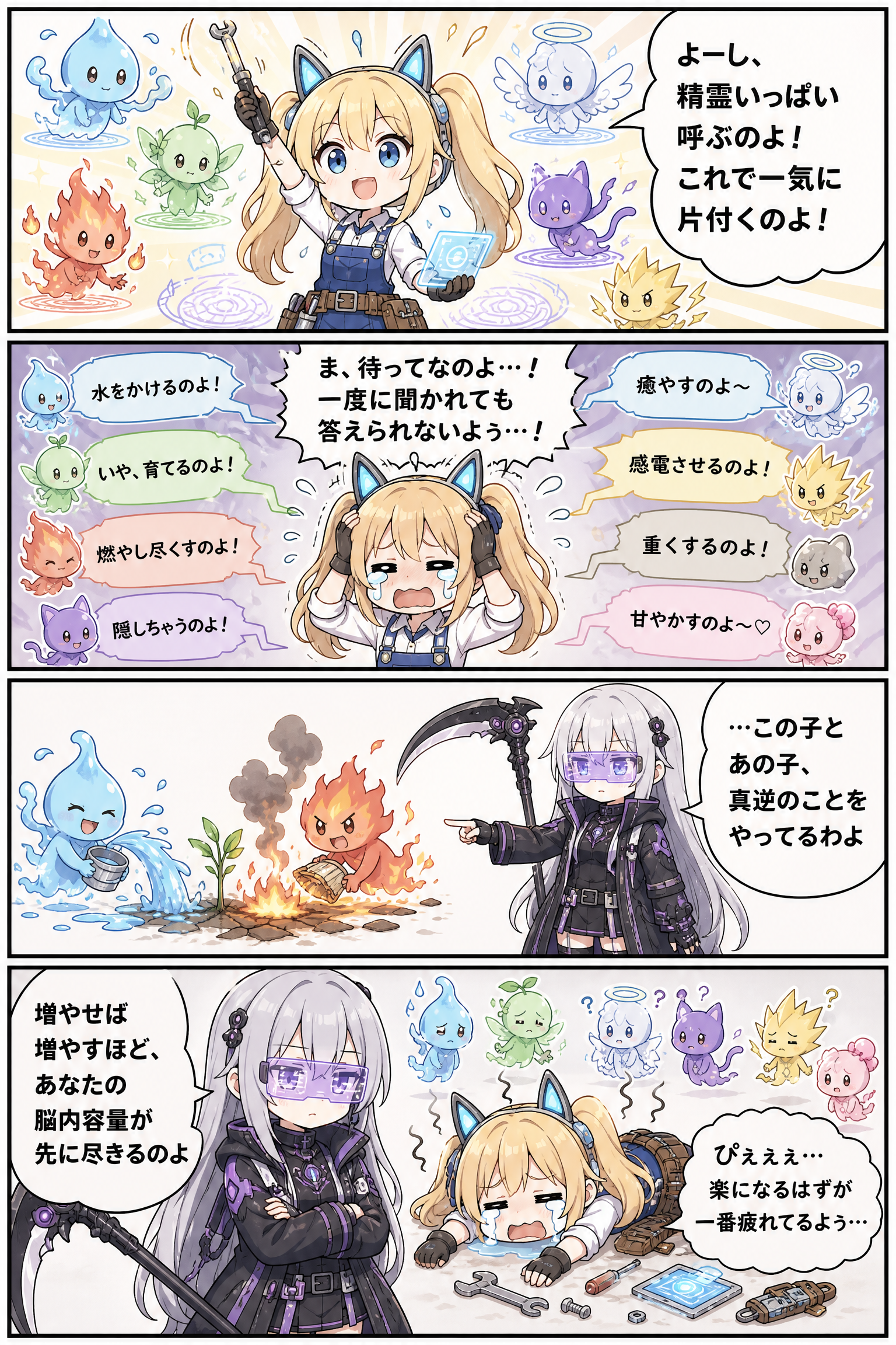 増やせば増やすほど、あなたの脳内容量が先に尽きるのよ