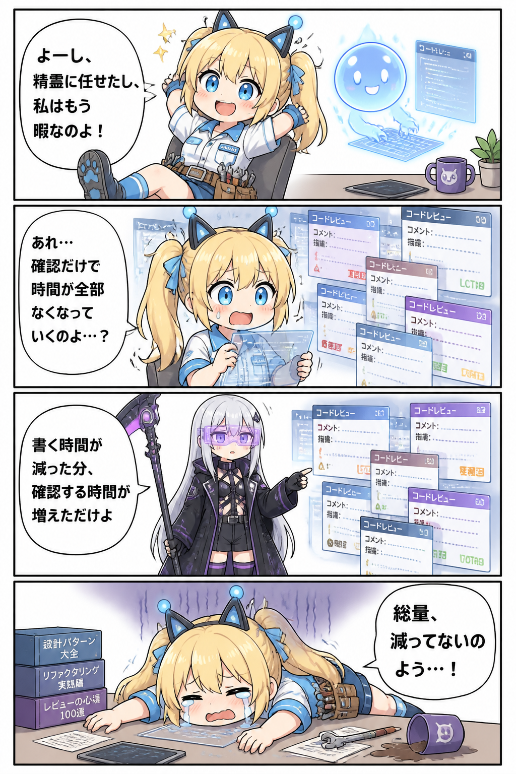 総量、減ってないのよぅ…！